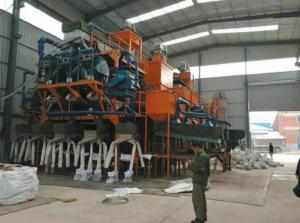 白剛玉加工現場